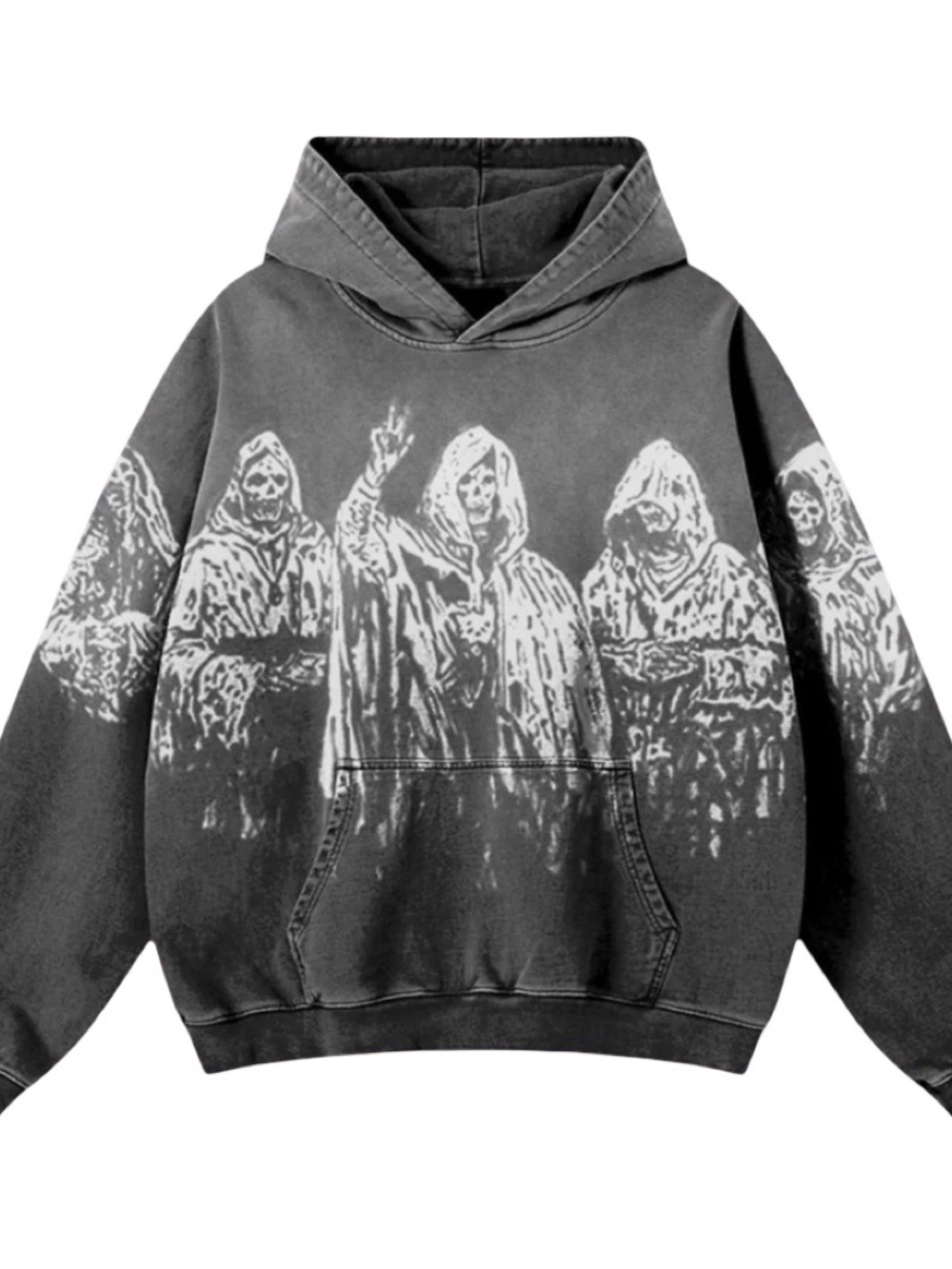 Avenged Sevenfold x Wes Lang Tour Grey Wash Hoodie
